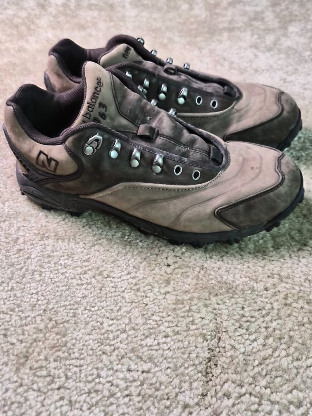 New Balance WW963BR Brown Nubuck Size 11 Womens Hiking Shoes No Laces - Picture 3 of 9